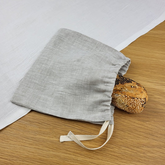 Natural Linen Bread Bag