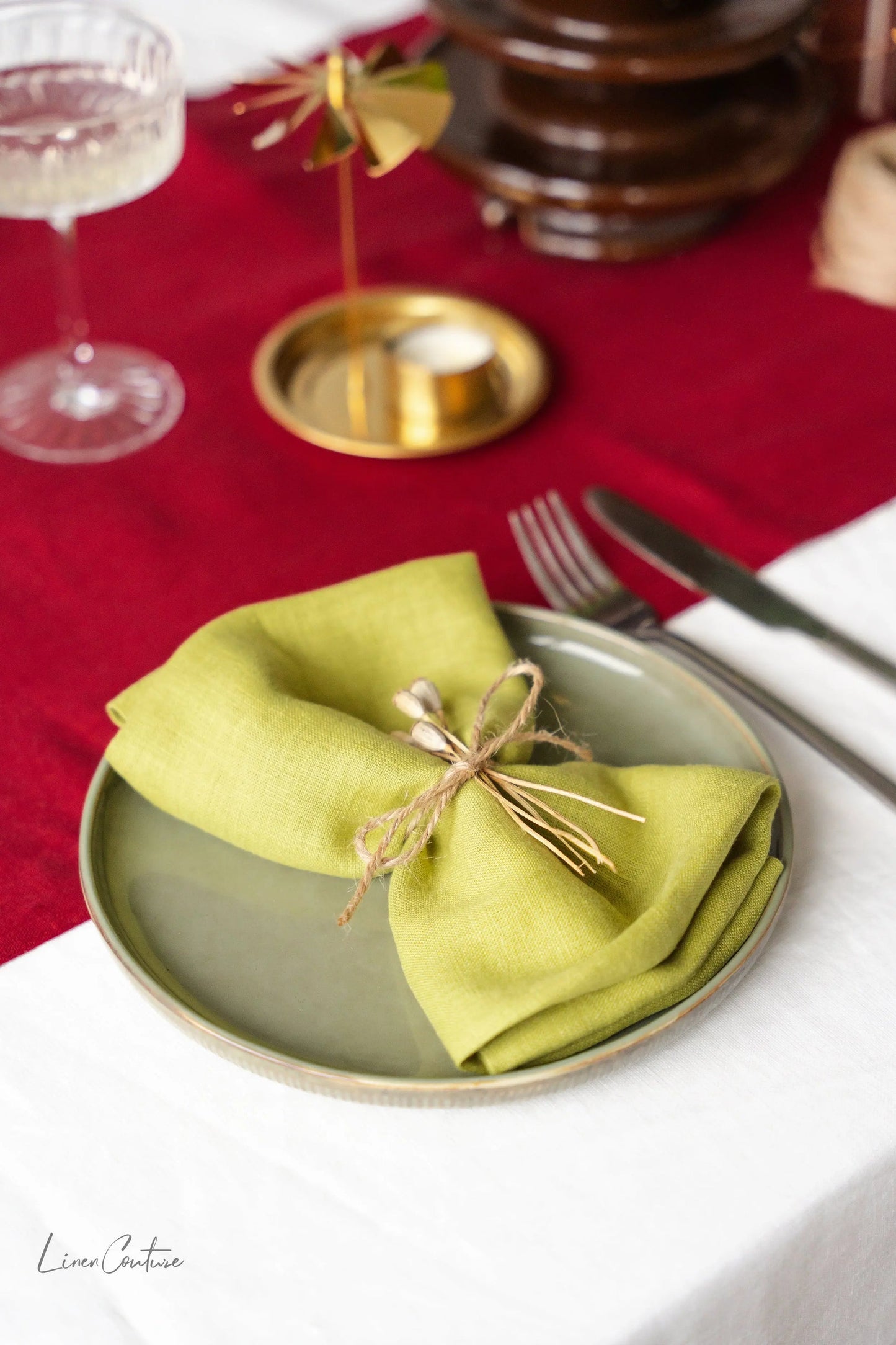 Natural linen napkins - 2pcs.