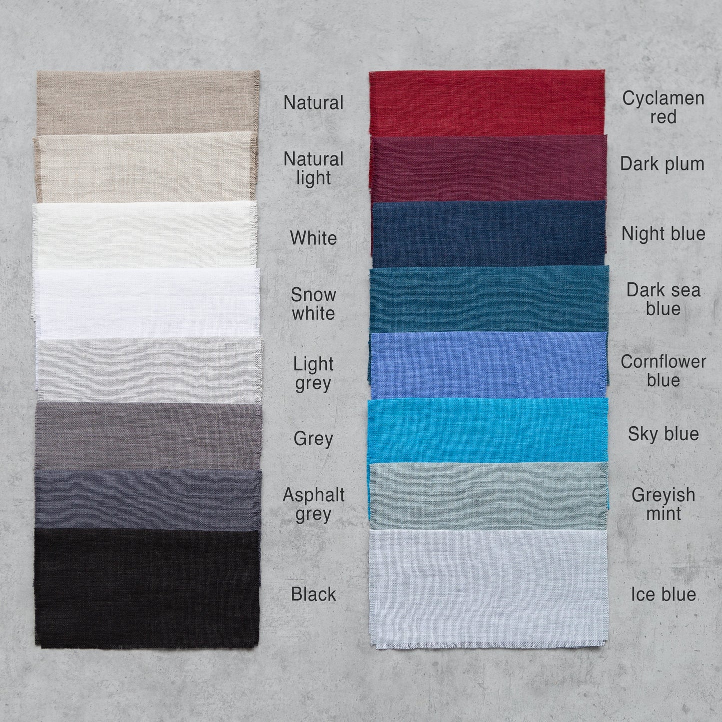 Natural linen napkins - 2pcs.