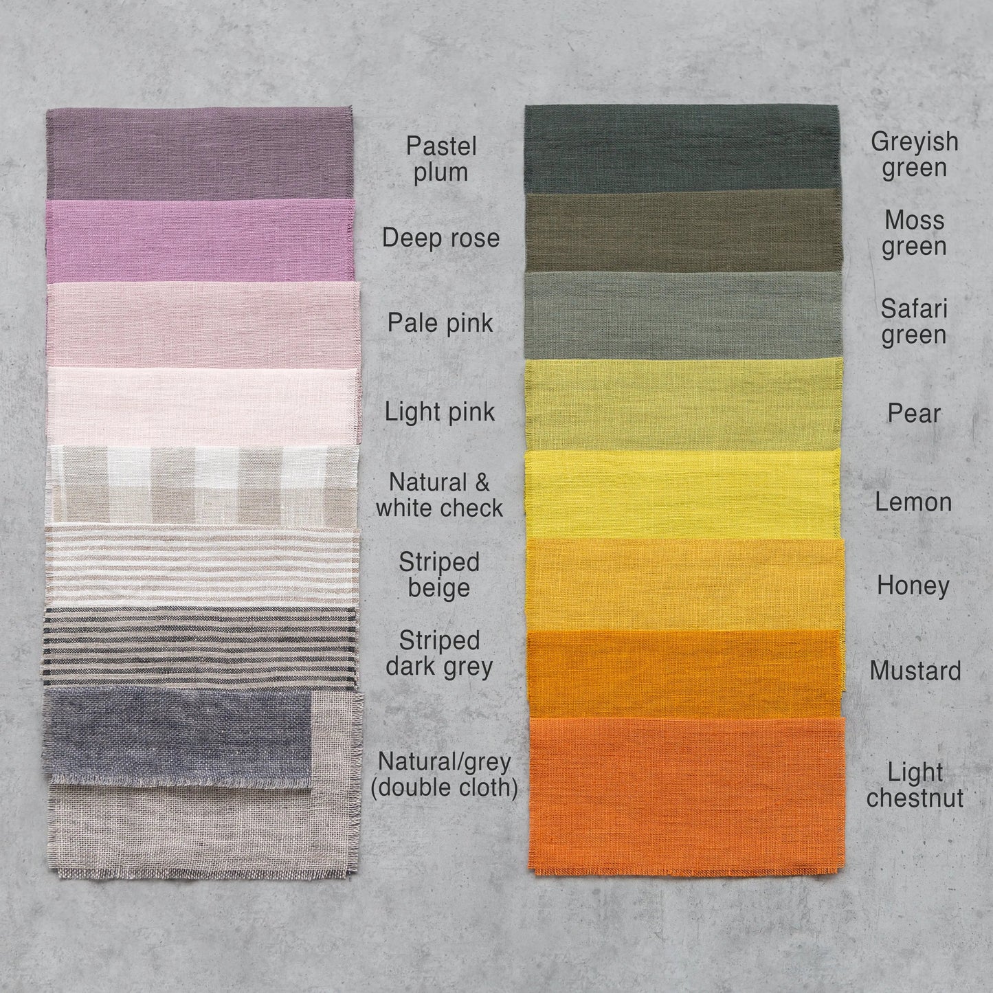 Natural linen napkins - 2pcs.