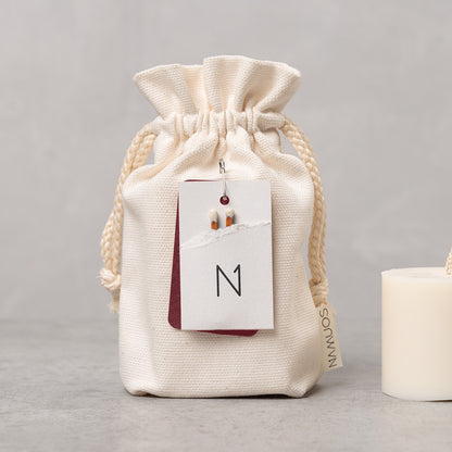 Natural Cube Wax Pillar Candle - Rapeseed
