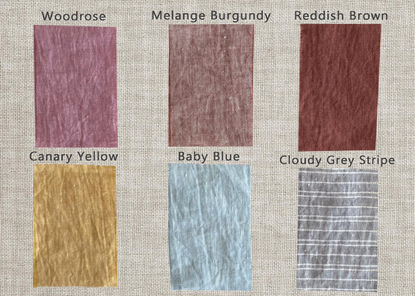 Natural linen napkins - 2pcs.